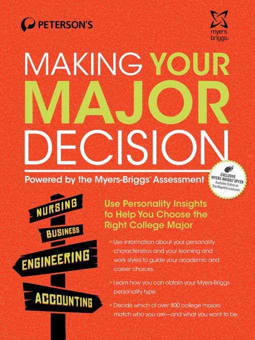 Title details for Making Your Major Decision by Peterson's - Available